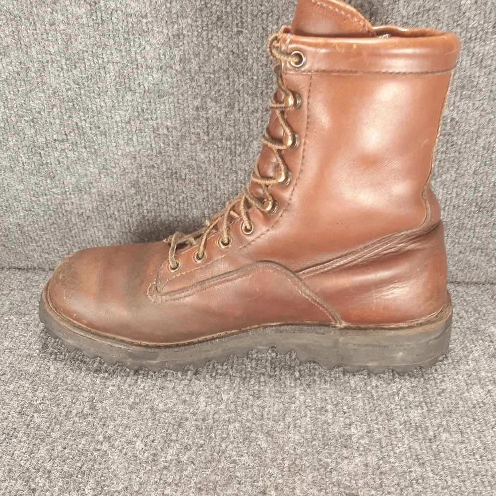 VTG Danner 63500 Brown Leather Hunting Work Boots Men's Size 8.5 D Gore-Tex USA